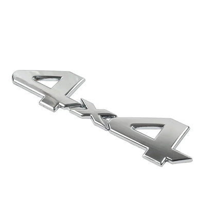 3D Rear Tailgate Emblem Badge Overlay Decal for Universal Cars Silver