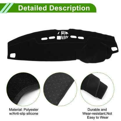 Dashboard Cover Mat for Land Rover Discovery 3 (2005–2009) Black Set of 1