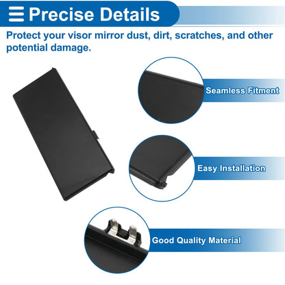 Sun Visor Mirror Cover for Land Rover Range Rover Sport (2011–2013) No.LR063682 Black