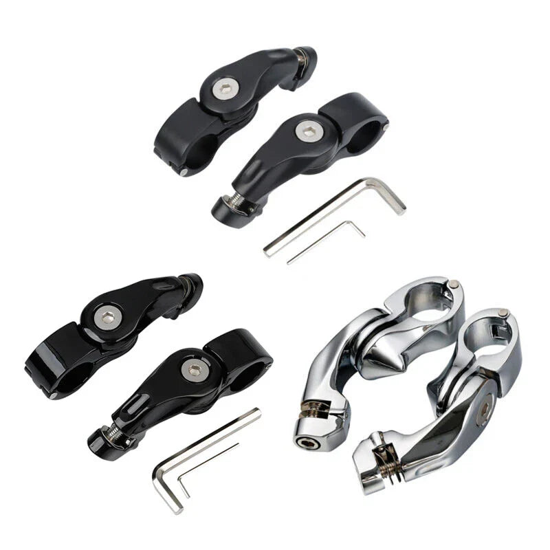 Short Angled Highway Footpegs for Harley Touring Softail