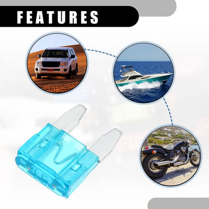 Set of 5 Mini 15AMP APM/ATM Blade Fuses for Car Short Circuit Protection