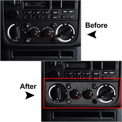 AC Climate Control Panel Cover Trim for BMW 3 Series (1991-1999) - Suede Black