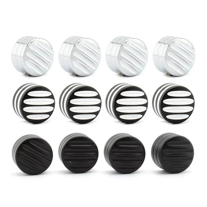 Billet Head Bolt Cover Caps Black for T120 Thruxton Scrambler Street Cup