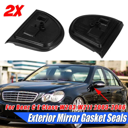 LH+RH Door Mirror Gasket Seals Set for Mercedes E Class W211 (2003–2006)