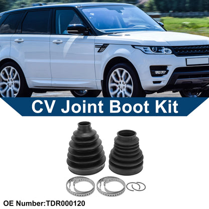 Inner Outer CV Joint Boot Kit w/ Clamps for Land Rover Range Rover (No.TDR000120)