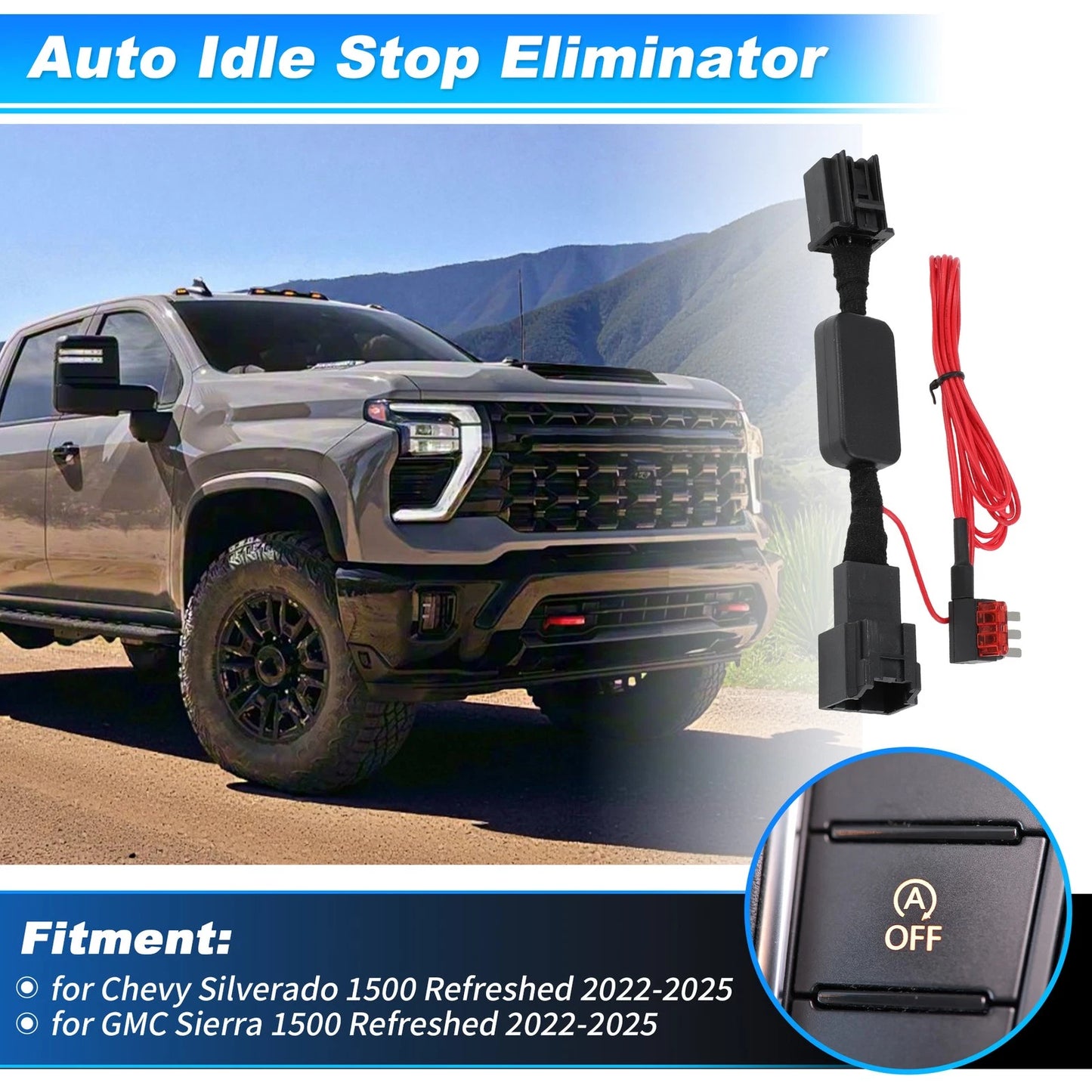 Auto Start Stop Eliminator for Chevy Silverado 1500 & GMC Sierra 1500 (2022–2025)