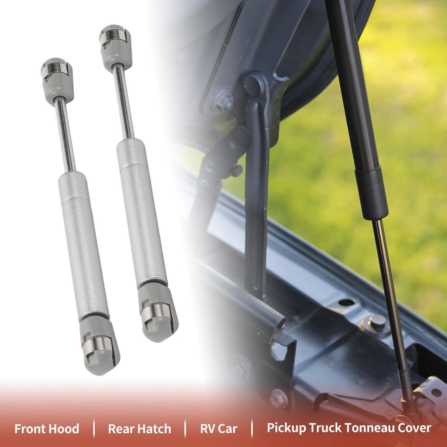Set of 2 Lift Supports Struts Shocks Gas Spring for RV (7.5 Inch, 18Lbs)