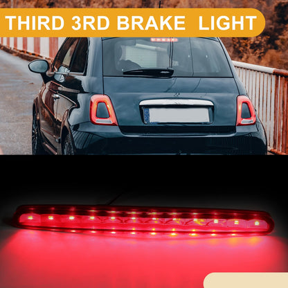 Third Brake Stop Light No.68140780AA for Fiat 500 (2012–2019) Red