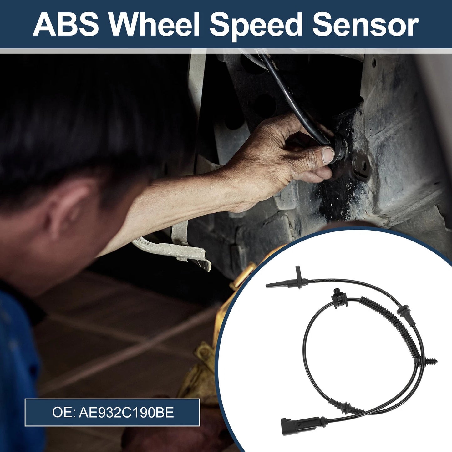 ABS Wheel Speed Sensor No.AE932C190BE for Ford Flex (2010–2019) Rear