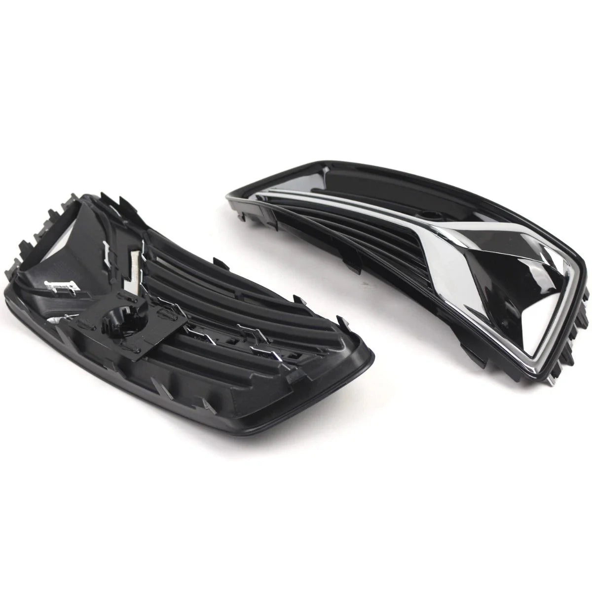 Front Bumper Fog Light Grill Covers for Audi A6 C8 (2019–2023)