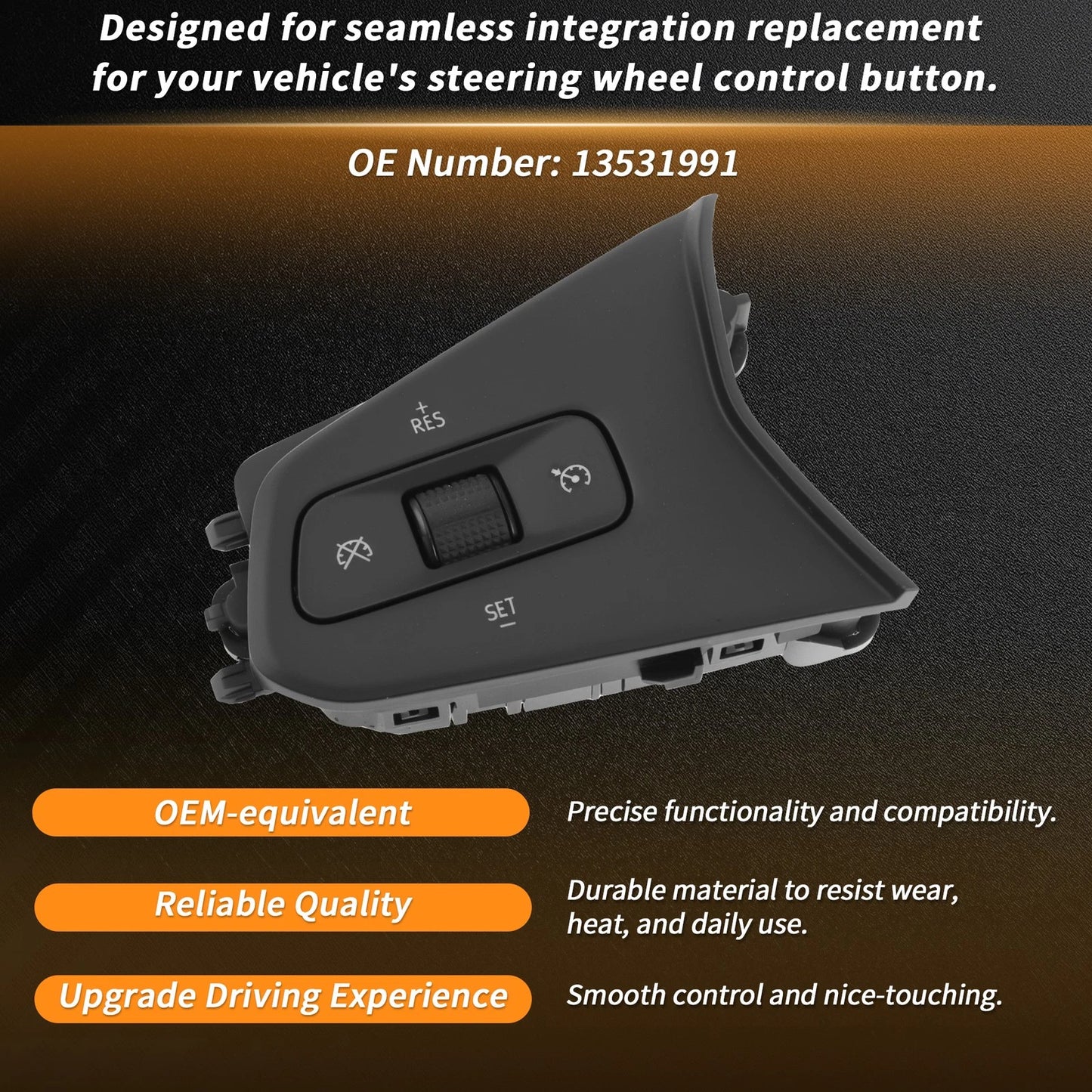 Steering Wheel Button Left Side for Chevrolet Bolt (2022–2023) No. 13531991