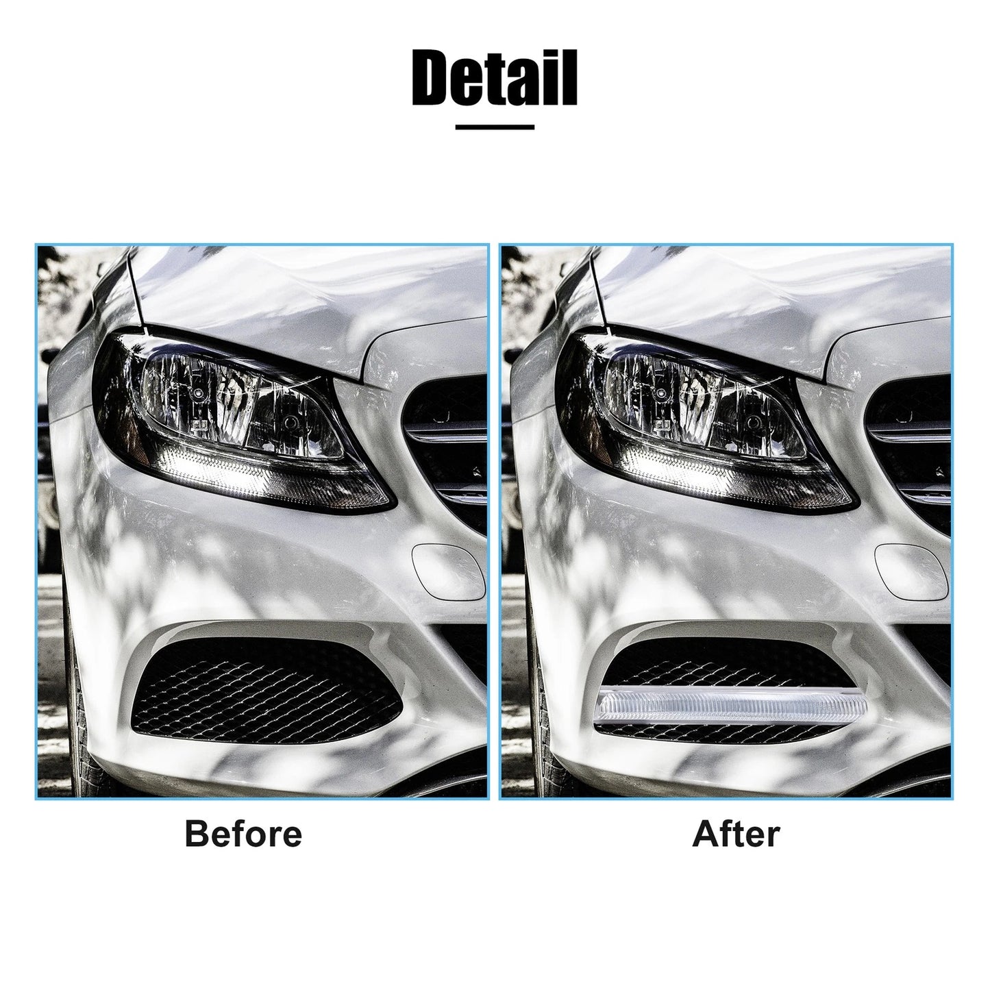 1 Pair Front LED Fog Lights A2049068900 for Mercedes-Benz E-Class (2010–2016)