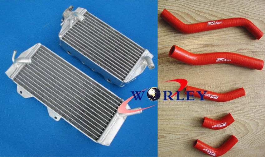 Aluminum Radiator and Hose Set for Kawasaki KX450F KXF450 (2006–2008)