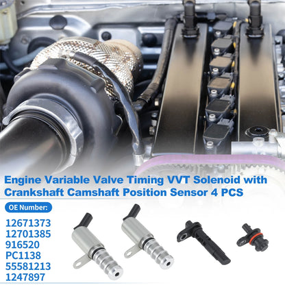 VVT Solenoid & CKP Sensor for Chevy Cruze (2011–2019) 12671373
