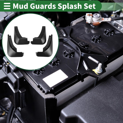 Mud Flaps Splash Guards for Ford Fiesta (2009–2012) W/ Mount Accessories