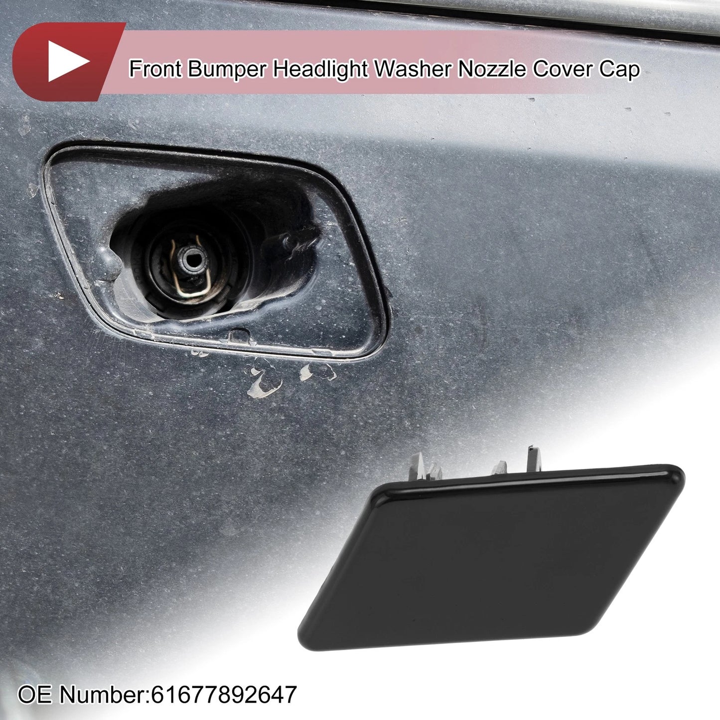 Headlight Washer Nozzle Cover Cap No. 61677892647 for BMW 328i xDrive (2012–2013)