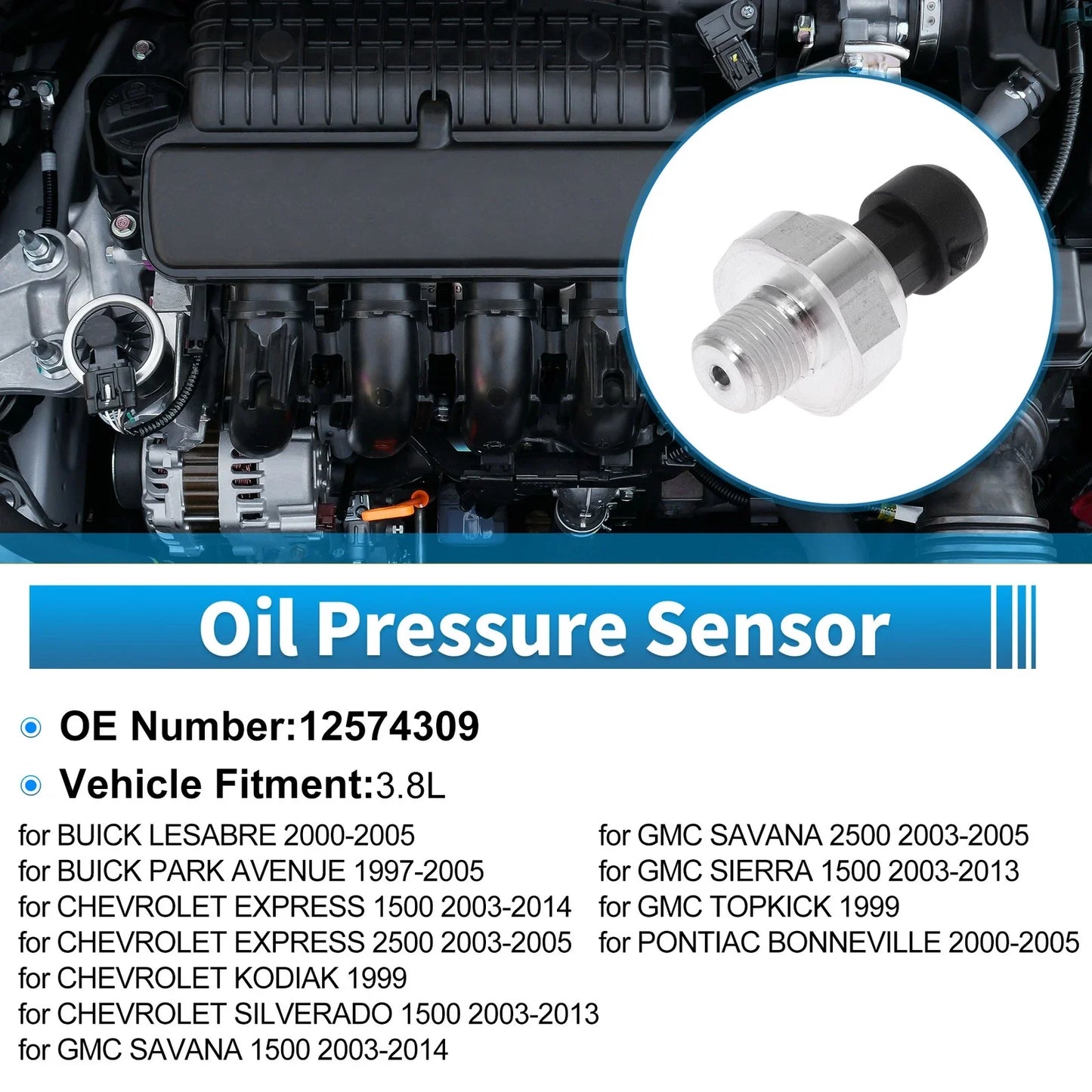 Engine Oil Pressure Sensor for Buick LeSabre (2000-2005)