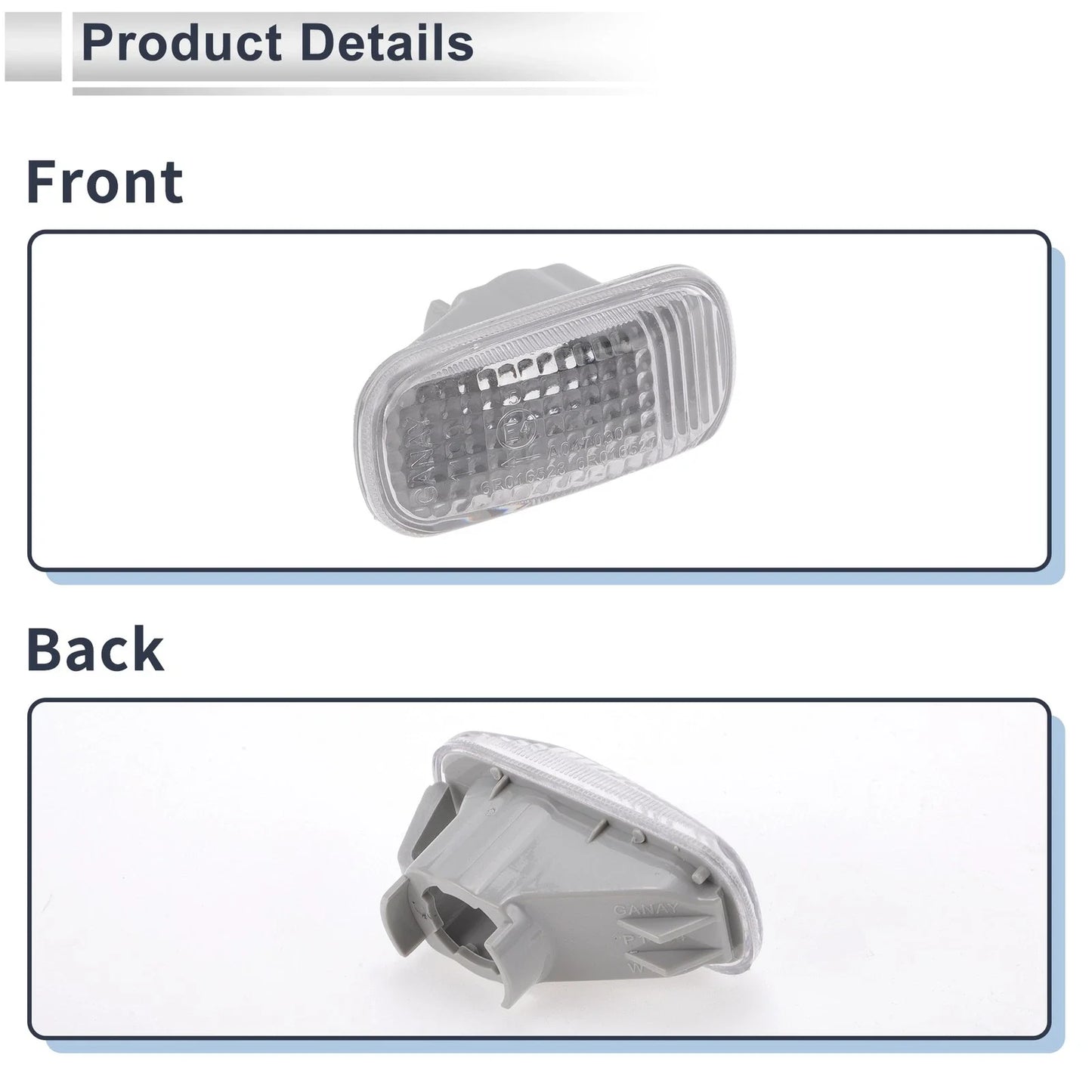 Car Left/Right Side Marker Light Cover for Honda AZZ (2002-2008)