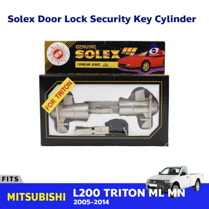Solex Door Lock Key Cylinder Set Fits Mitsubishi L200 Triton Pickup 2005-14 D05