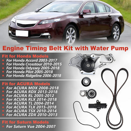 Engine Timing Belt Kit Water Pump for Acura Honda Accord Saturn (TKH002)