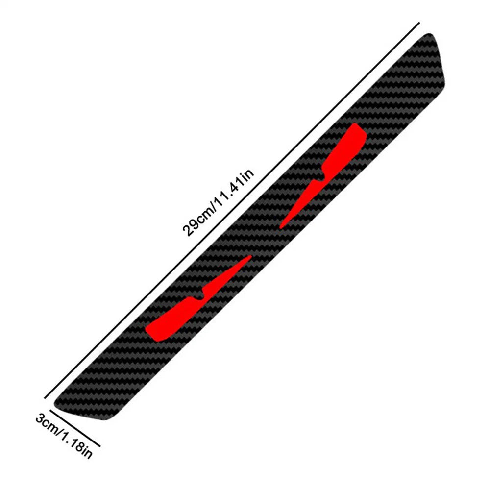 1x 3D Carbon Fiber Look Demon Eye Brake Tail Light Decal for Car