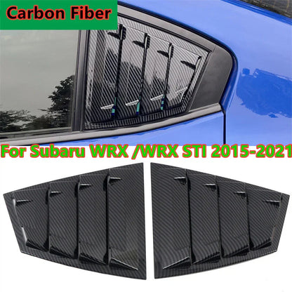 Carbon Fiber Rear Window Louver Cover for Subaru WRX STI (2015–2021)