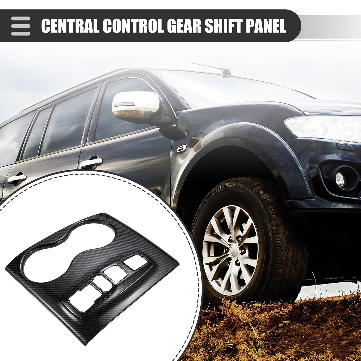 Central Control Gear Shift Panel Cup Holder Cover for Honda Ridgeline (2020-2023)