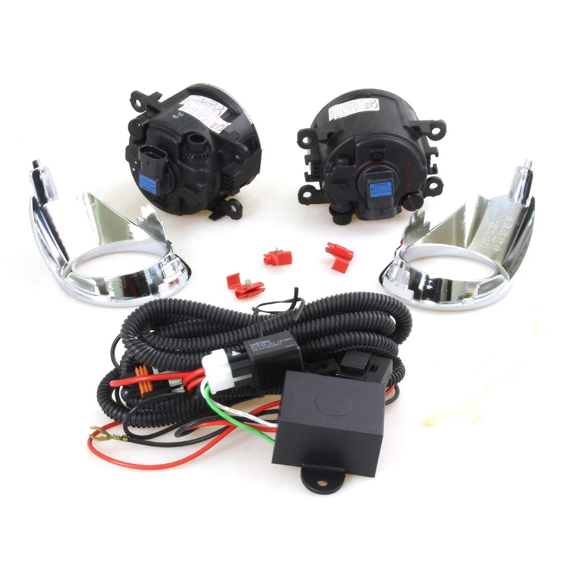 Set of 2 Chrome Fog Light Covers for Ford Fiesta (2010–2012)