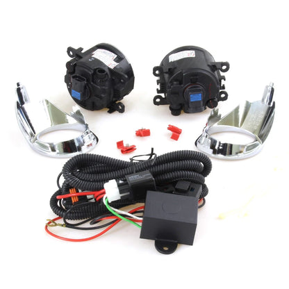 Set of 2 Chrome Fog Light Covers for Ford Fiesta (2010–2012)