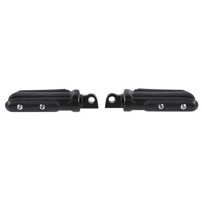 10mm Pilot Mount Footpegs for Harley Softail Touring Matte Black