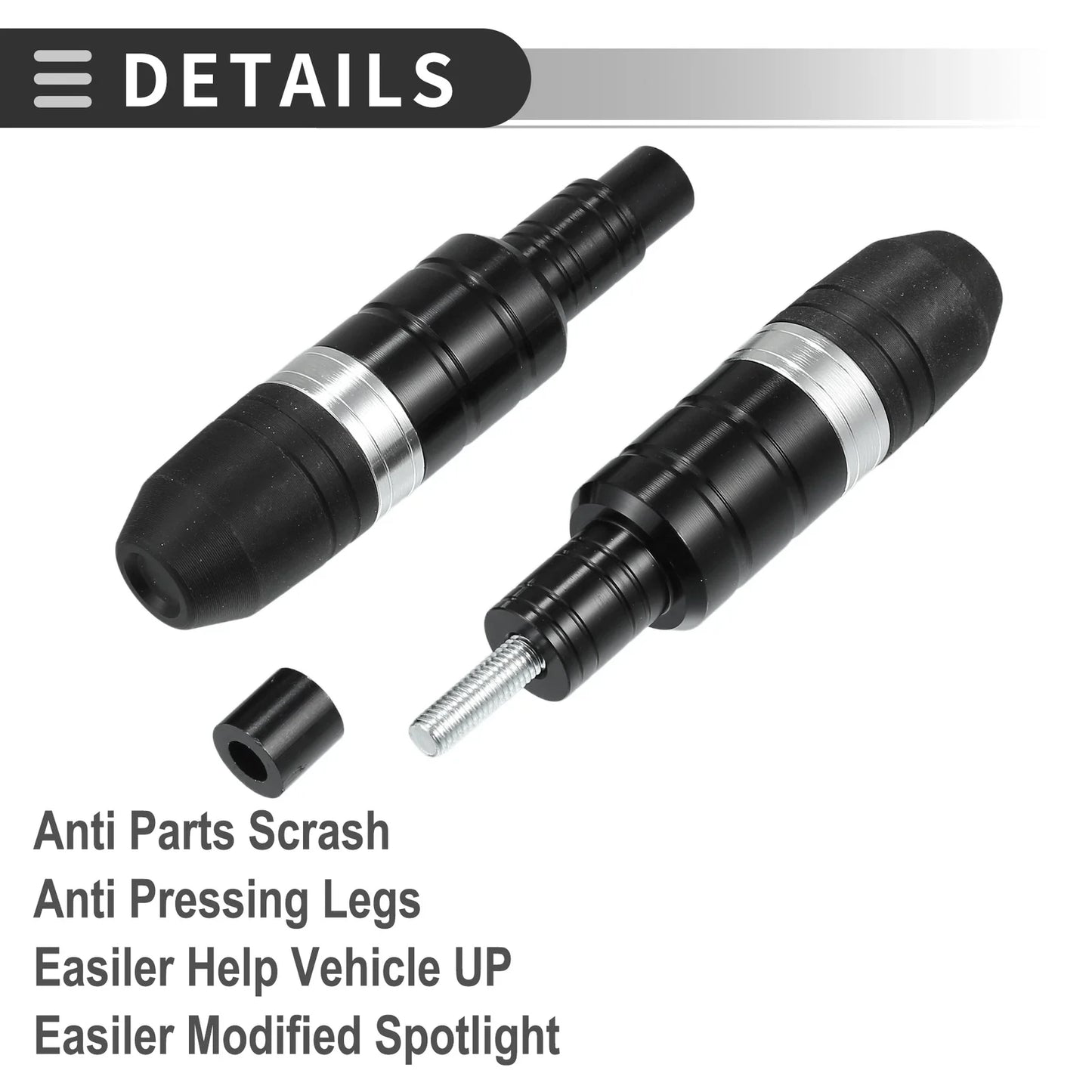 Motorcycle Frame Slider Exhaust Crash Fall Protector for Honda (2 pcs)