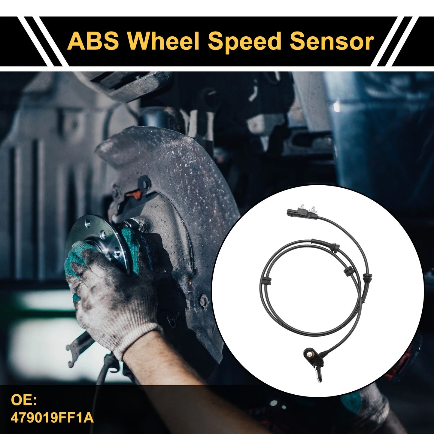 ABS Wheel Speed Sensor No. 479019FF1A for Nissan Titan (2012–2015) Rear Left