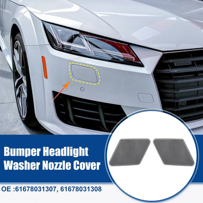 1x Pair Front Bumper Headlight Washer Nozzle Cover Cap for BMW 325i