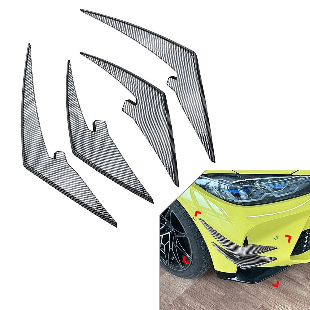 Front Bumper Splitters Spoiler for BMW M3 M4 G80 G81 G82 G83 (2021–2024)