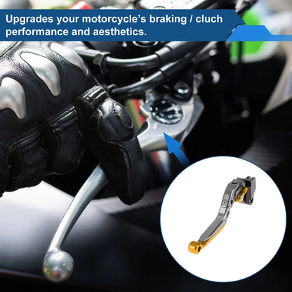 Adjustable Brake Clutch Levers for Kawasaki ER-5 (1997–2006) Titanium Gold Tone