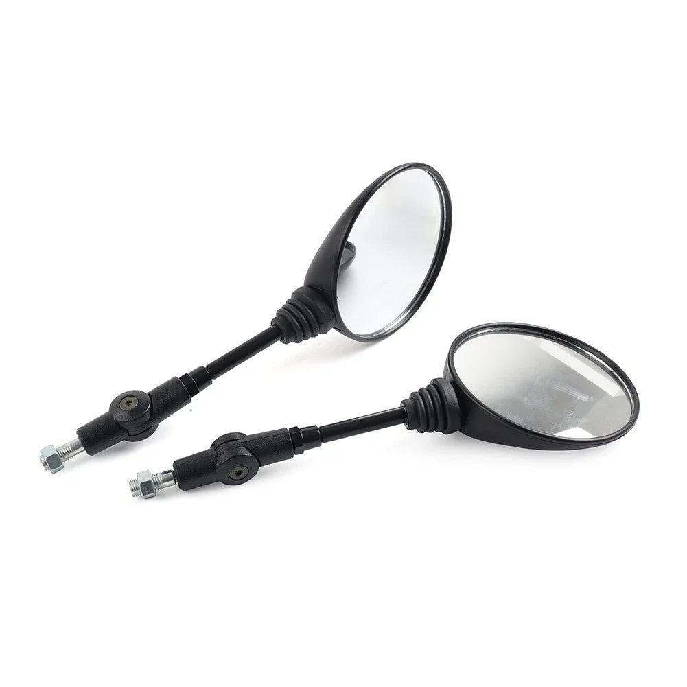 10mm Antifall Folding Round Rearview Mirror for Motorcycle 7/8" Handlebar