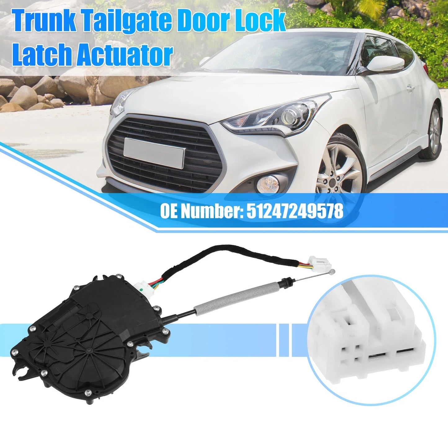 Rear Trunk Tailgate Door Lock Actuator Assembly for BMW X3 (2011 - 2017)