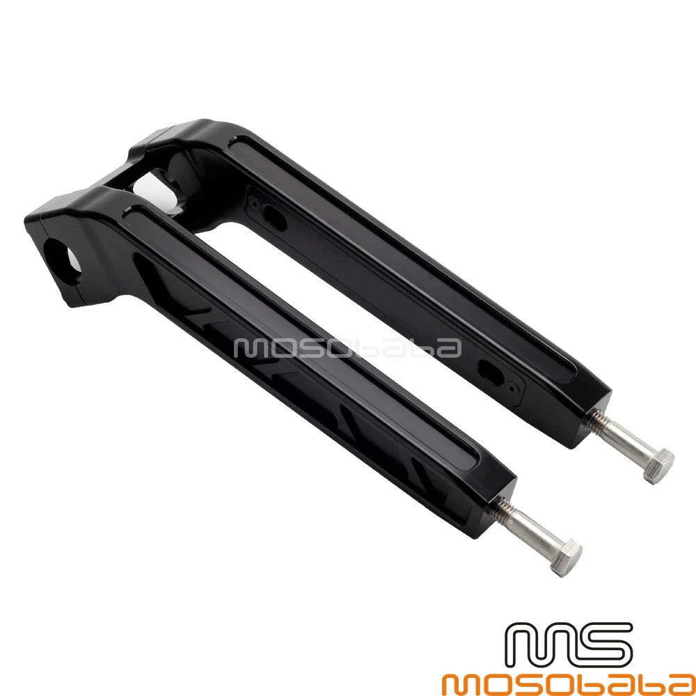 12" Tall Black Pullback Handlebar Riser for Harley Softail (2018)