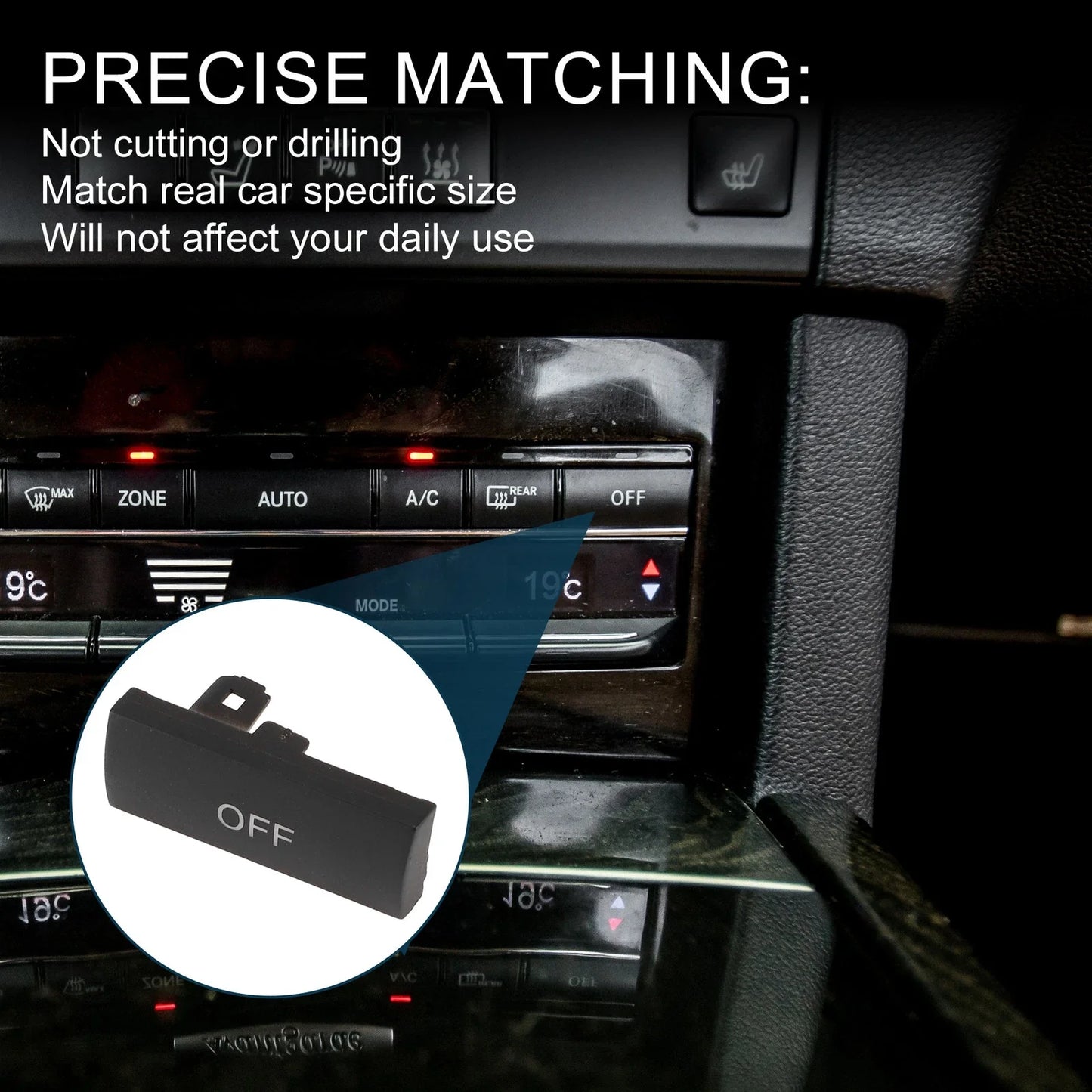 Climate Control Button Cover for Mercedes-Benz W212 E200 (2009-2016)