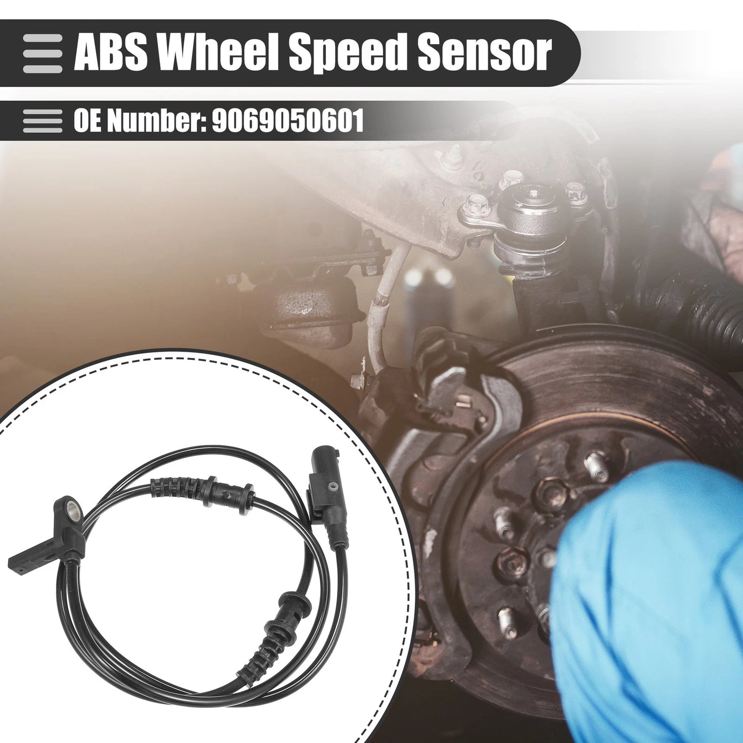 ABS Sensor for Mercedes-Benz Sprinter 2500 (2010–2018) No. 9069050601