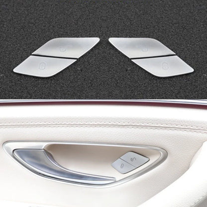 4 x Door Lock Unlock Buttons Cover for Benz C E Class W205 W213 X253