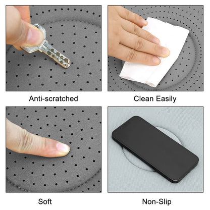 Car Bottom Seat Pad Cover for Universal Fit (1 Pc) Gray Cotton