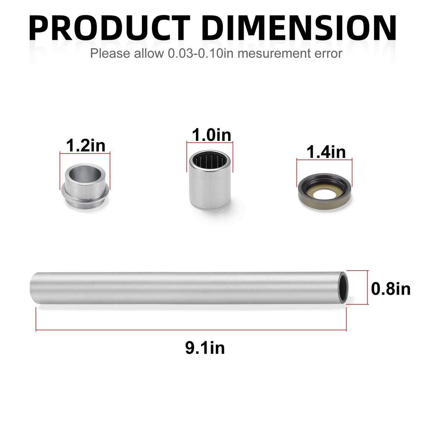 Swing Arm Bushings Bearings Rebuild Kit for Honda FourTrax 250 (1988–1989)