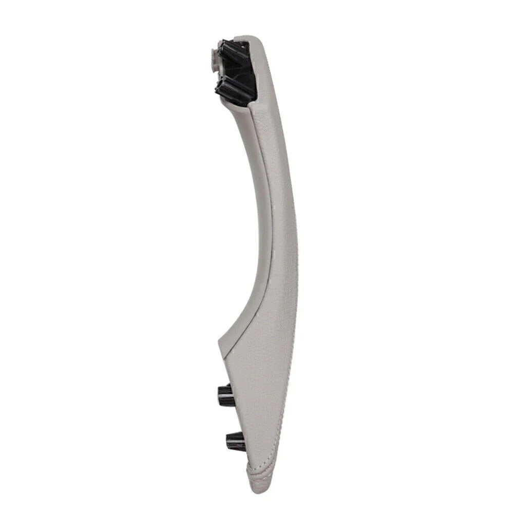Gray Door Trim Pull Handle Left Side Real Leather for BMW 5 Series (2010-2017)