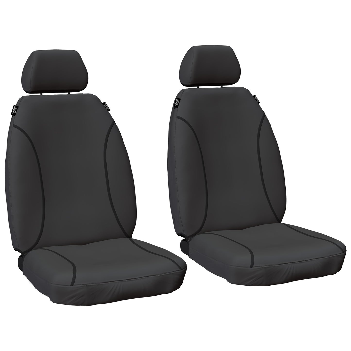 Set of 2 Heavy Duty Canvas Seat Covers for Toyota Hilux (2005–2015)
