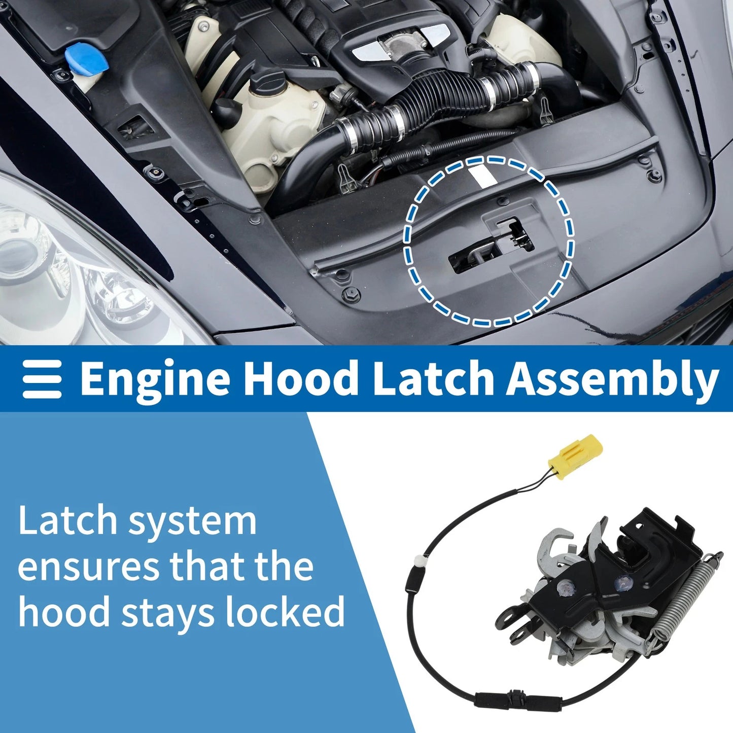 Hood Latch Assembly for BMW 5 Series F90 G30 (2016–2024) No. 51237347411