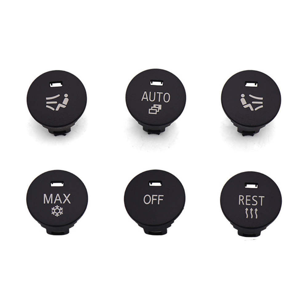 Set of 4 A/C Control Knob Covers for BMW 5 Series E60 E63 E64 (2005–2010)