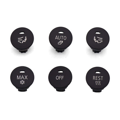 Set of 4 A/C Control Knob Covers for BMW 5 Series E60 E63 E64 (2005–2010)