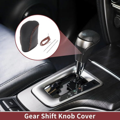 Car Gear Shift Knob Cover for Dodge Journey (2011-2020) - 1 x Black Brown