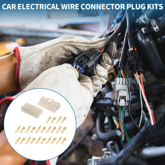 12 Pin Electrical Wire Connector Plug Kit for Car Boat (6.3 Series)